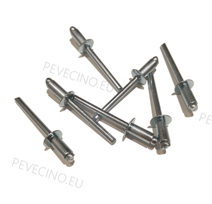 Aliuminio - plieno kniedė ø4.8x10 nuotrauka